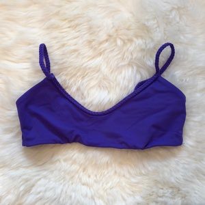 Purple bikini top